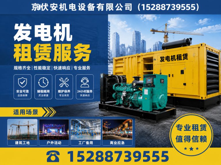 营口发电车租赁展示图
